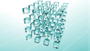 Tranparent block cubes