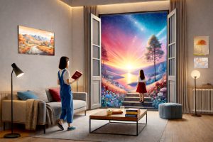 Learning a second language. A room with a view - Immersion in a new learning context.