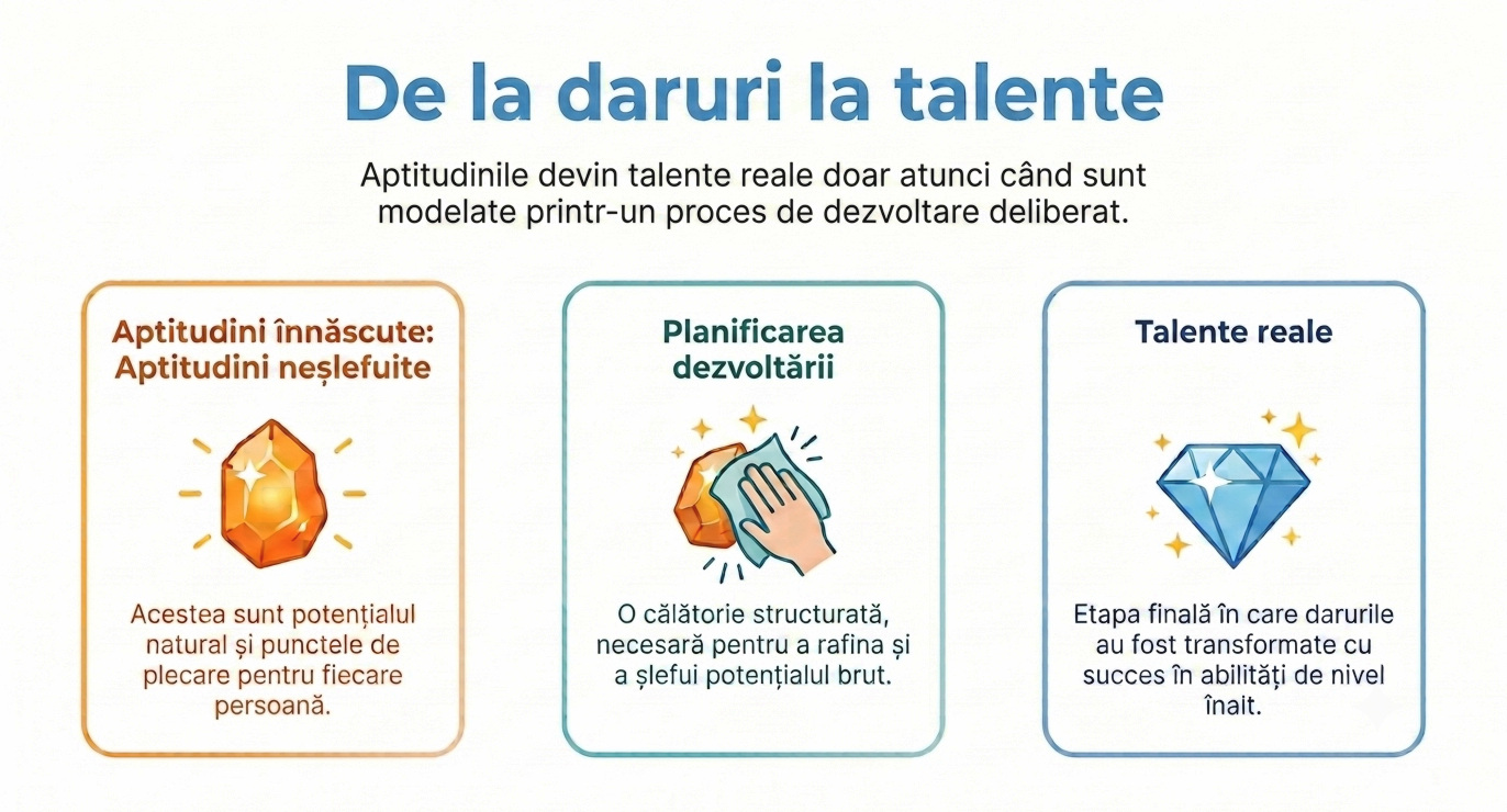 Dezvoltarea talentului: De la daruri la talente - Infografic